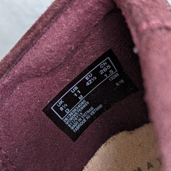 Maroon Sharon Noel Oxford Women's Shoe (Size 11) - Picture 3 of 3